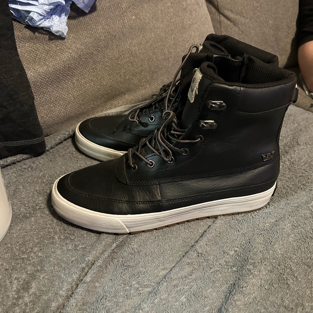 Supra Black Lace Up Boot For Men